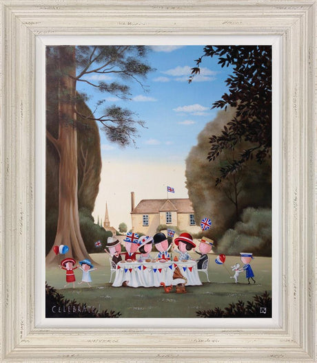 celebrate framed print by artist michael abrams
