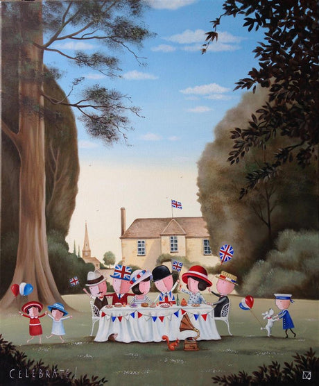 celebrate unframed board only print by artist michael abrams