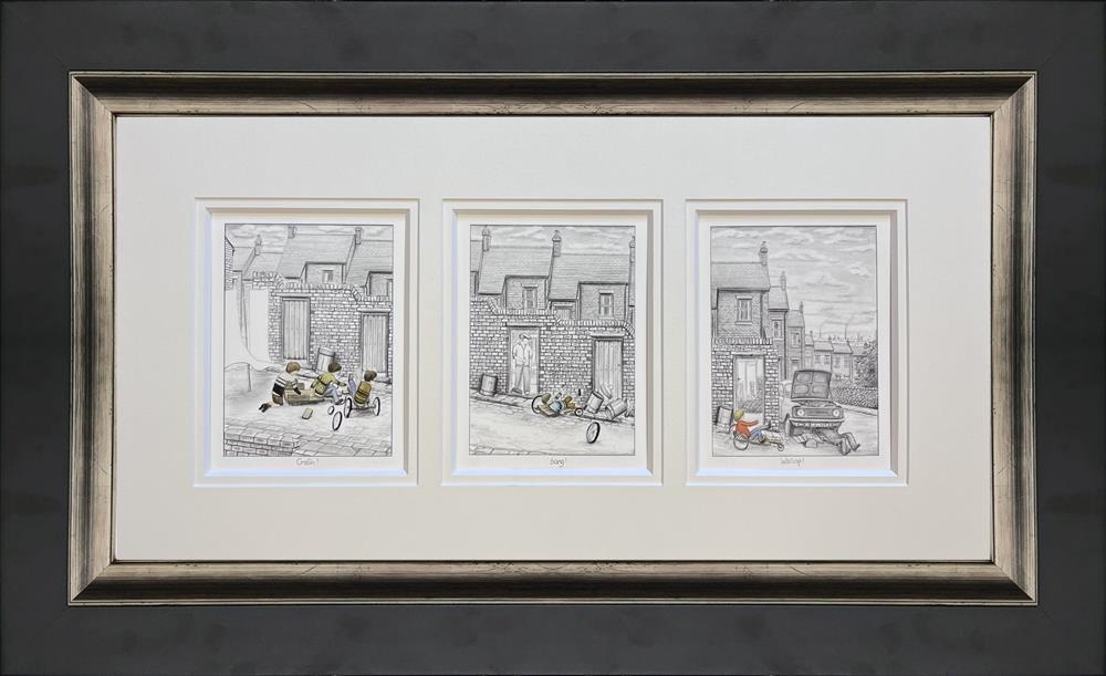 crash bang wallop sketch deluxe print framed by artist leigh lambert