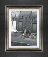 crash canvas framed print by artist leigh lambert