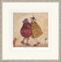 dancing in our slippers framed print by artist sam toft