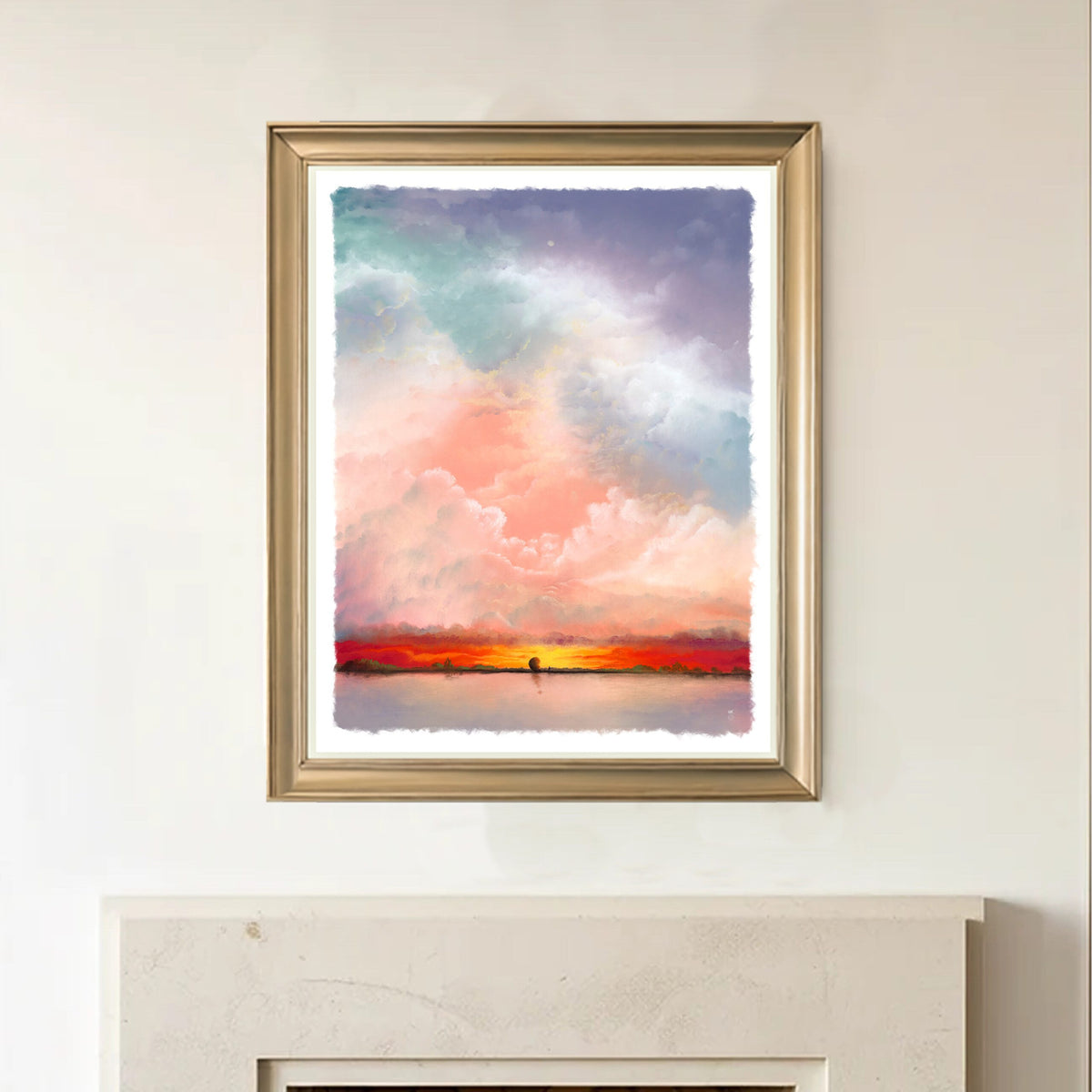 dawn stand edition framed by artist mackenzie thorpe