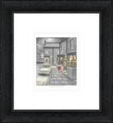 driving home for christmas sketch framed print by artist leigh lambert