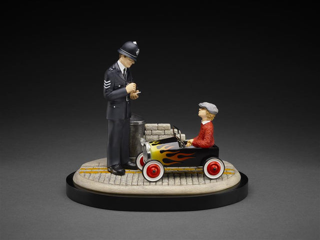 driving licence please sir sculpture by artist leigh lambert