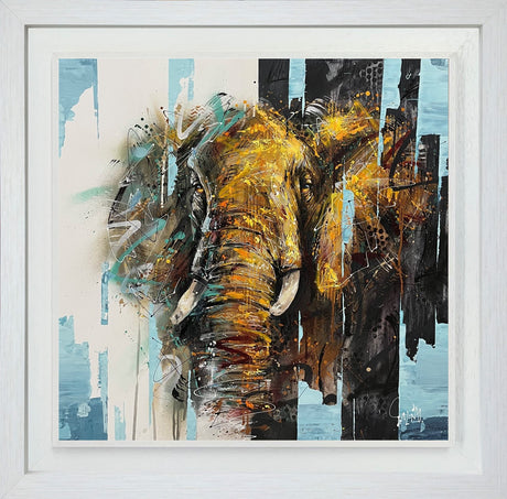 ellie framed original by artist joe galindo