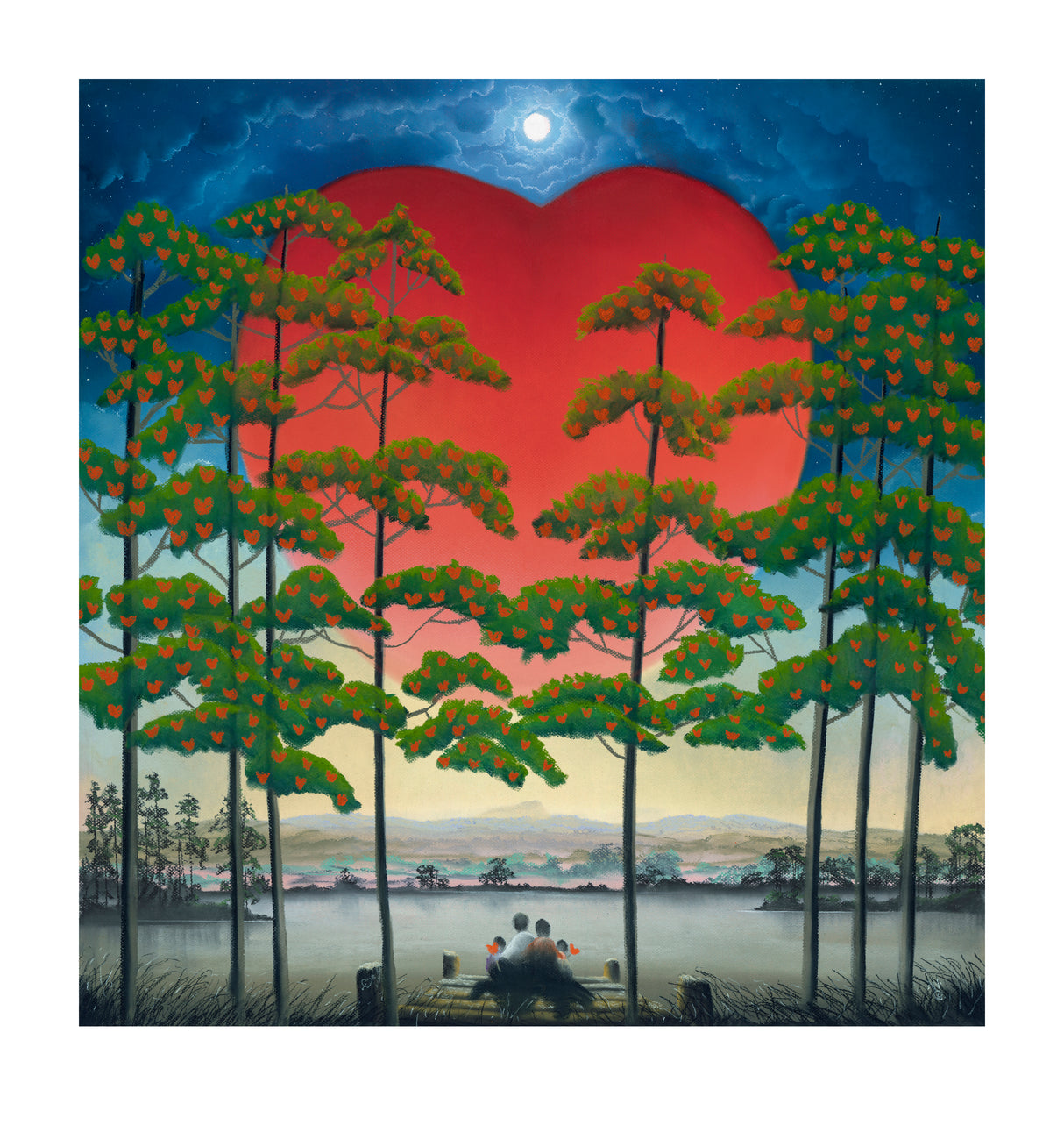 everlasting love mixed media print by artist mackenzie thorpe