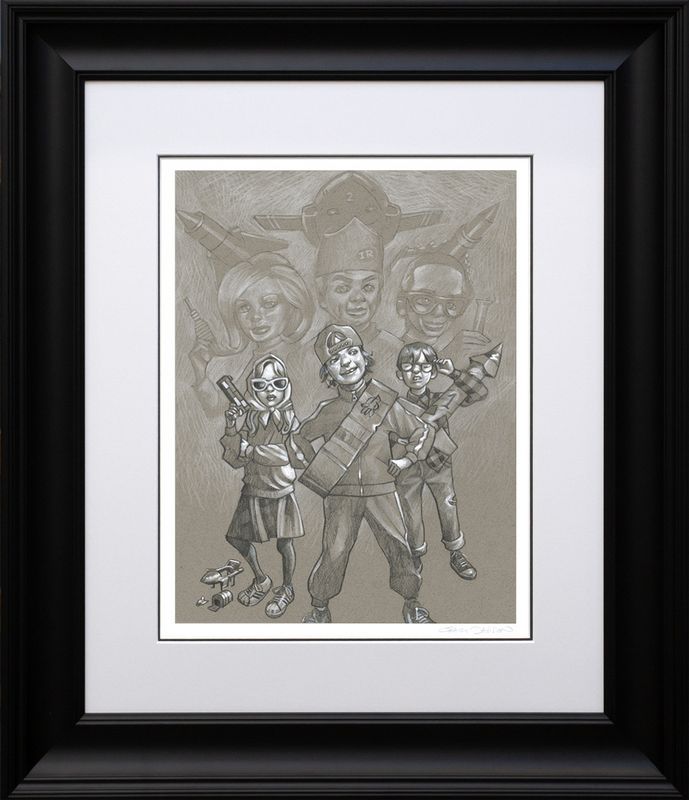 FAB sketch print framed by artist craig davison