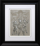 FAB sketch print framed by artist craig davison