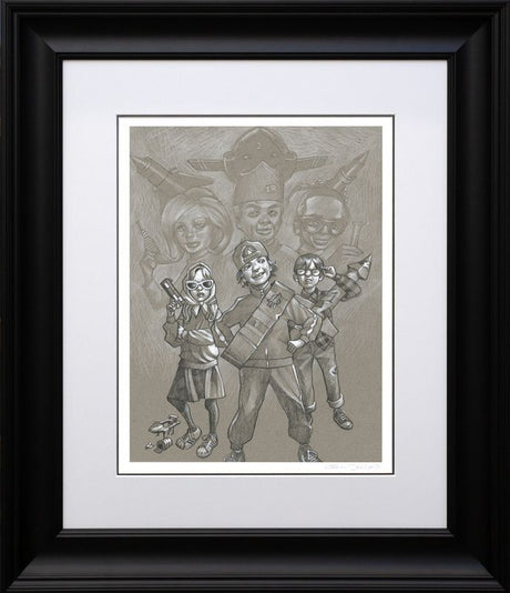 FAB sketch print framed by artist craig davison