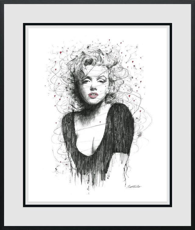 fear is stupis so are regrets framed print by artist scott tetlow