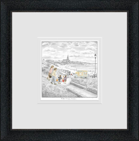 first things first sketch framed print by artist leigh lambert