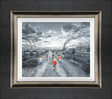 full steam ahead canvas print framed by artist leigh lambert