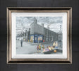 gis another one framed canvas print by artist leigh lambert