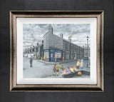 gis another one framed canvas print by artist leigh lambert