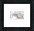 gis another one framed sketch print by artist leigh lambert