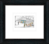 gis another one framed sketch print by artist leigh lambert