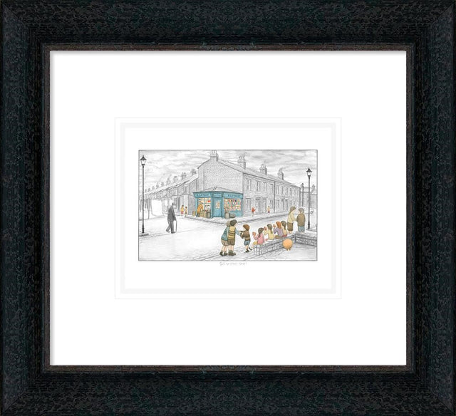 gis another one framed sketch print by artist leigh lambert