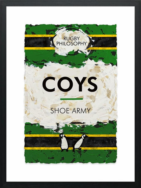 shoe army framed print by artist hue folk