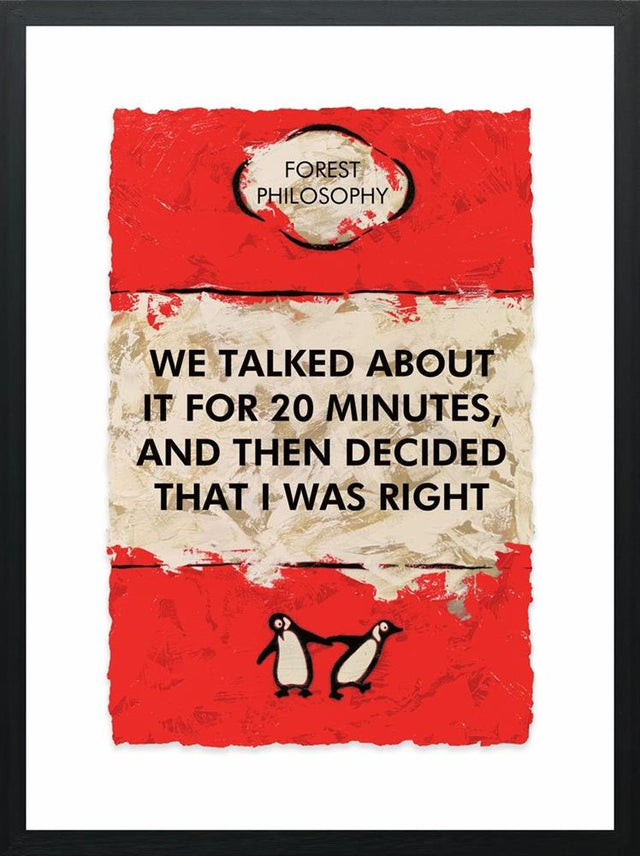and then decided that i was right framed print by artist hue folk