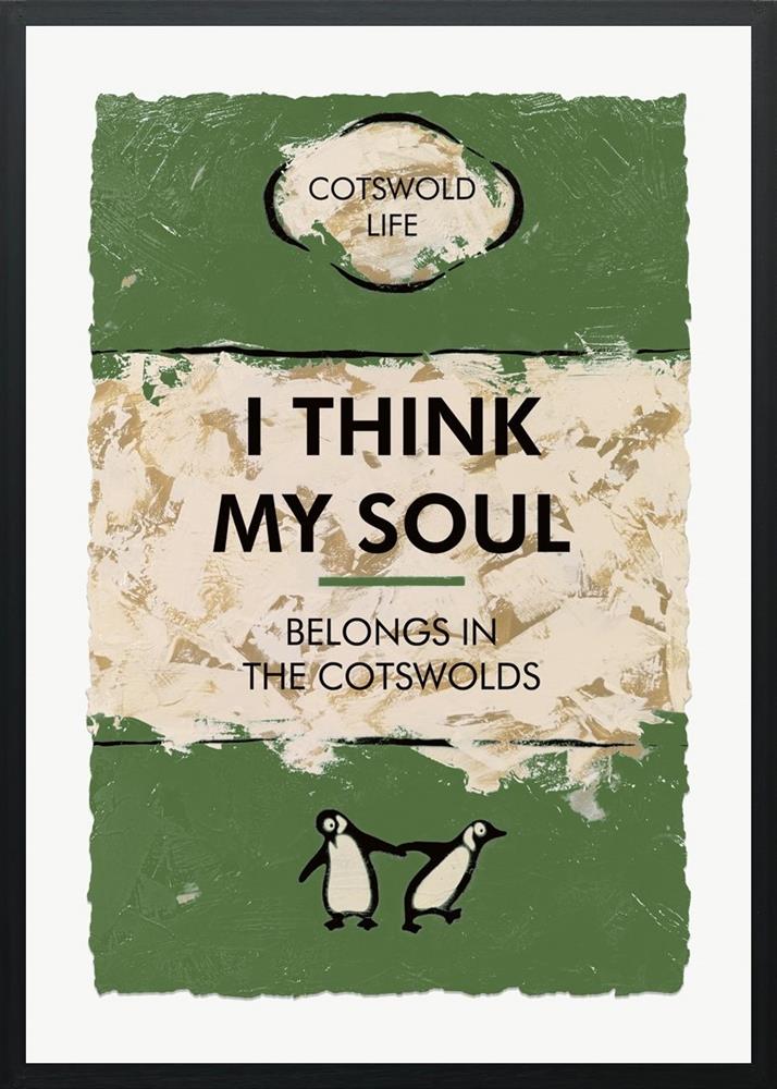 i think my soul deluxe framed print by artist hue folk