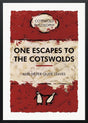 escapes to the cotswolds deluxe framed print by artist hue folk