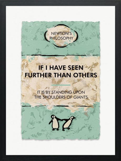 the shoulders of giants framed print by artist hue folk