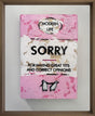 sorry mini storybook framed original by artist hue folk