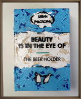 the beer holder storybook original framed by artist hue folk