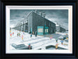 having a ball framed deluxe canvas print by artist leigh lambert