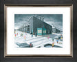 having a ball framed paper print by artist leigh lambert