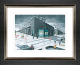 having a ball framed paper print by artist leigh lambert