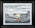 he always gets more than me framed deluxe canvas print by artist leigh lambert