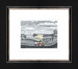 he always gets more than me framed paper print by artist leigh lambert
