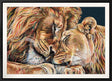 hed over heels framed canvas print by artist hayley goodhead