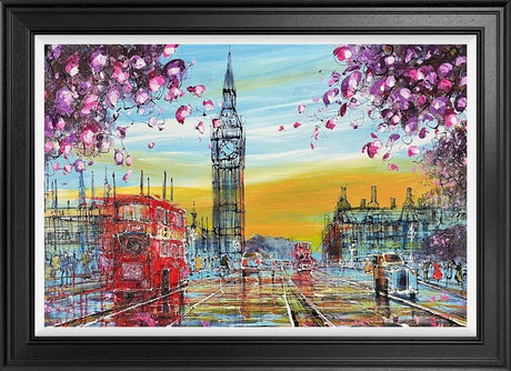 heading towards town framed original by artist nigel cooke