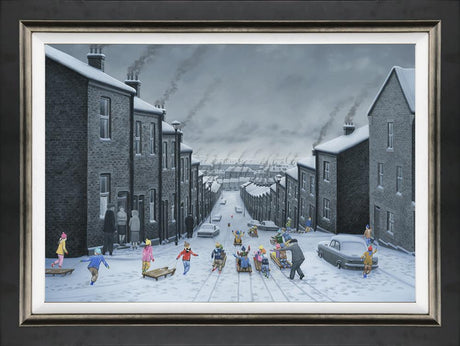 hold onto your hats framed canvas print by artist leigh lambert