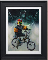 i am the law creep cavas print framed in blak by artist craig davison