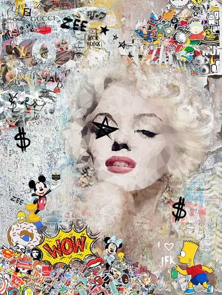 i love jfk mounted print by artist zee