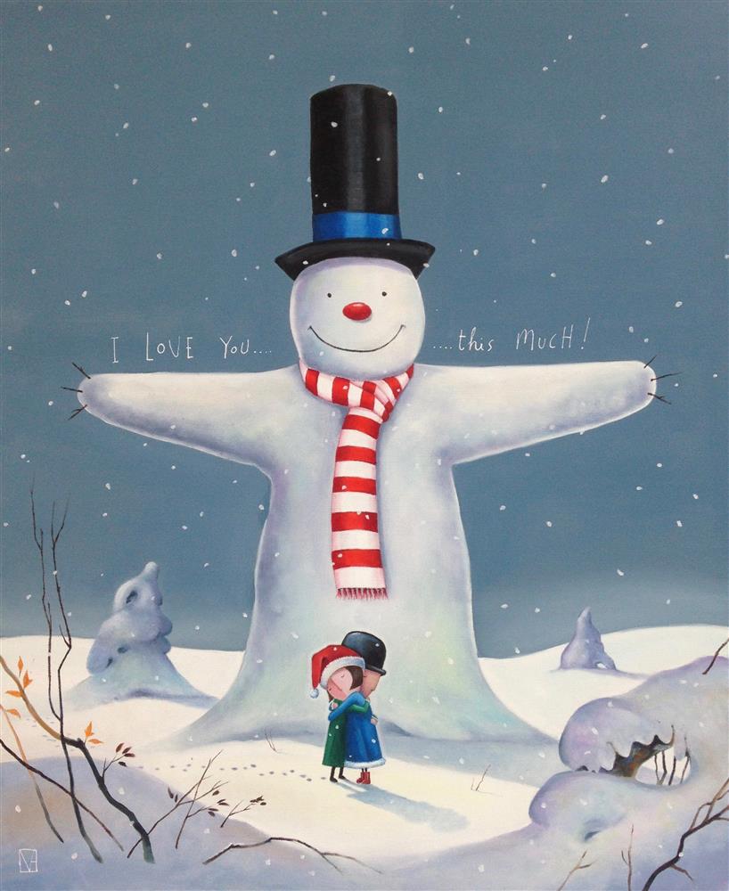 i love you this much unframed board only print by artist michael abrams