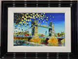 towers in motion framed original by artist simon wright