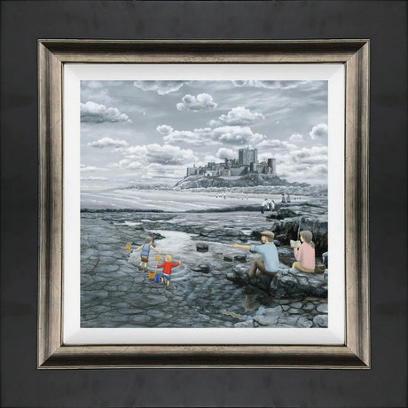 its got me finger dad canvas print framed by artist leigh lambert