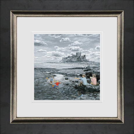 its got me finger dad paper print framed by artist leigh lambert