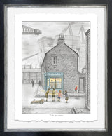 just one more deluxe sketch framed print by artist leigh lambert