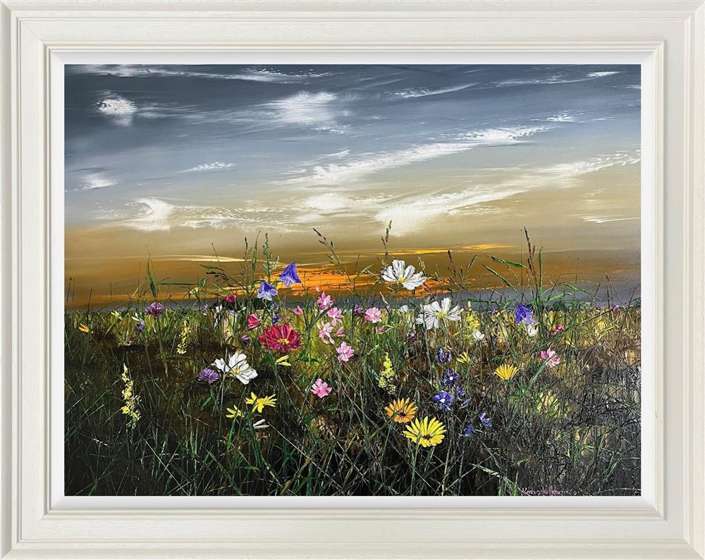 country haze framed original by artist kimberley harris