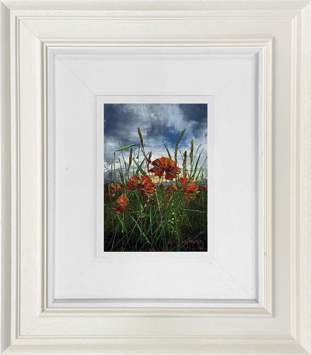 The Gentle Presence Of Poppies Framed Original by artist Kimberly Harris