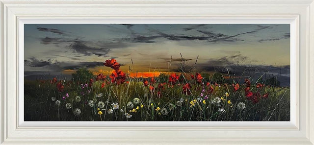 wild hearts in open land framed original by artist kimberley harris