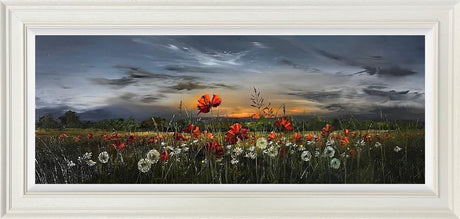 in fields we fell together framed original by artist kimberley harris