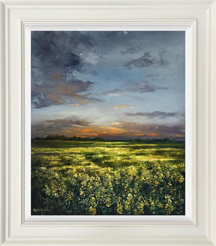 before nightall framed original by artist kimberley harris