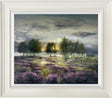 lavender morning framed original by artist kimberley harris