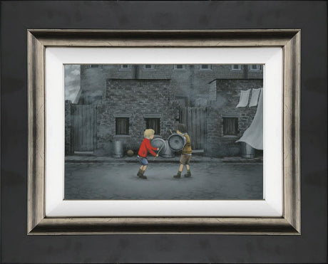 let battle commence framed canvas print by artist leigh lambert